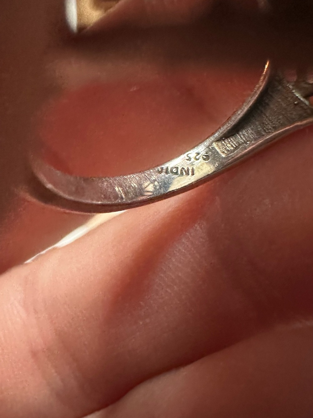Moonstone sterling silver Filigree Statement Ring - Picture 5 of 6